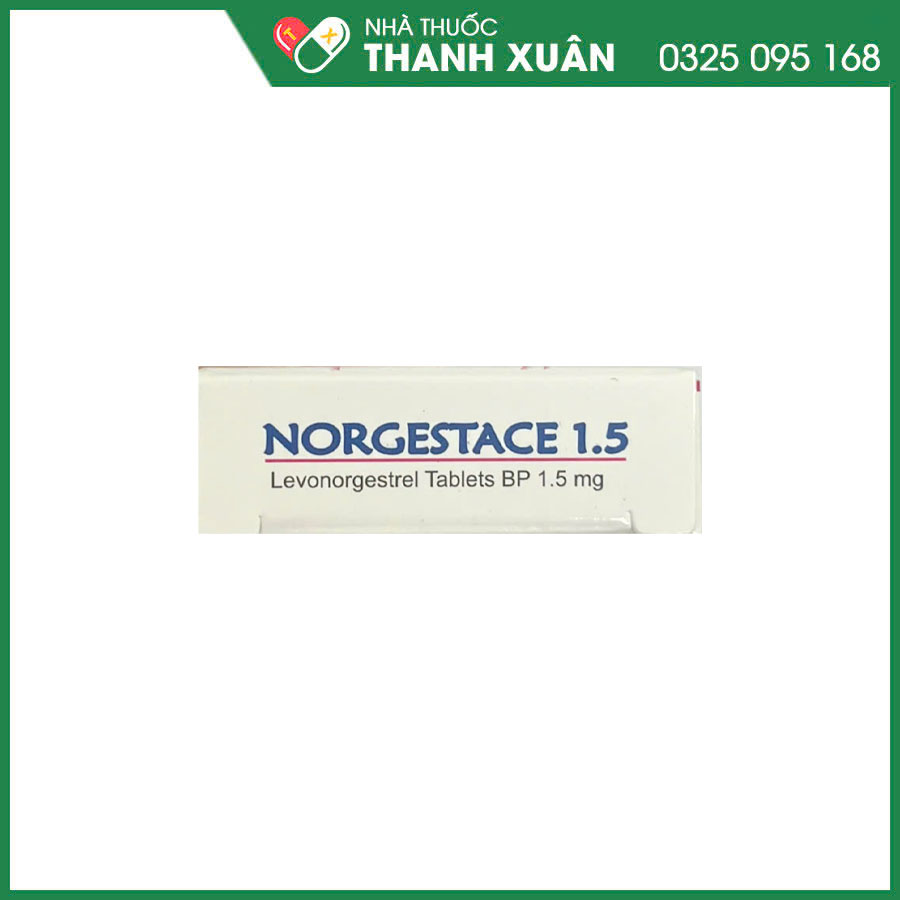 Norgestace 1.5mg thuốc tránh thai khẩn cấp trong vòng 72 giờ