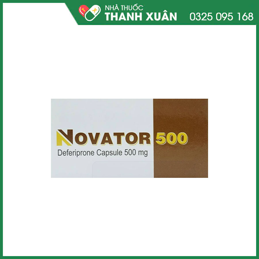 Novator 500 thuốc điều trị quá liều sắt ở bệnh nhân thalassaemia