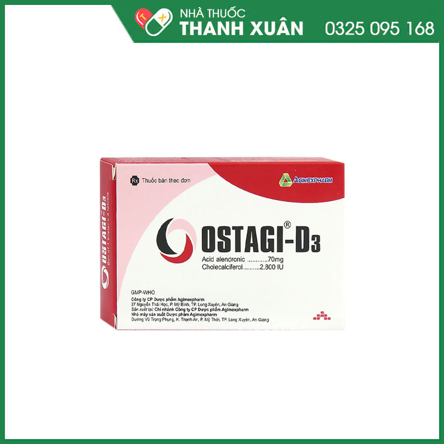 Ostagi-D3 thuốc ngăn ngừa và điều trị loãng xương