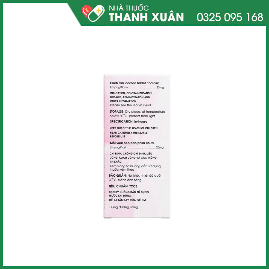 Palidso 25mg thuốc điều trị đái tháo đường tuýp 2