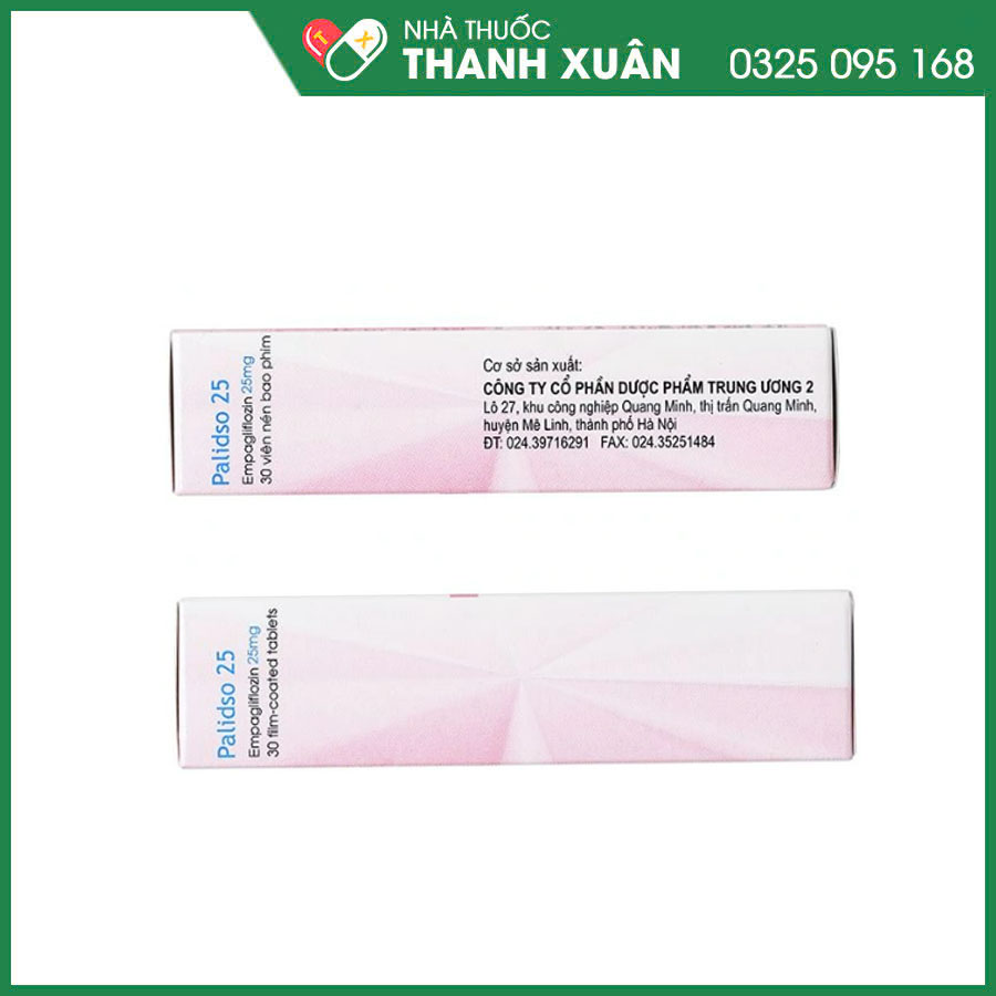 Palidso 25mg thuốc điều trị đái tháo đường tuýp 2
