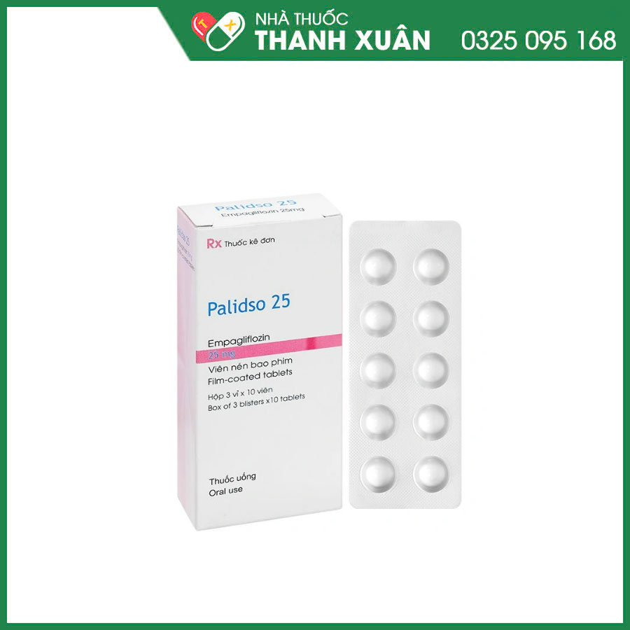 Palidso 25mg thuốc điều trị đái tháo đường tuýp 2