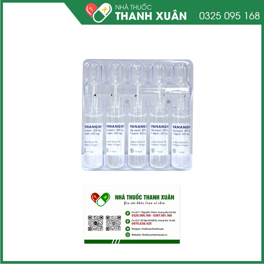 Dung dịch tiêm Panangin inj. điều trị một số bệnh tim mạn tính