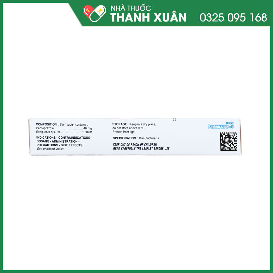 SaVi Pantoprazole 40 thuốc điều trị trào ngược dạ dày, thực quản