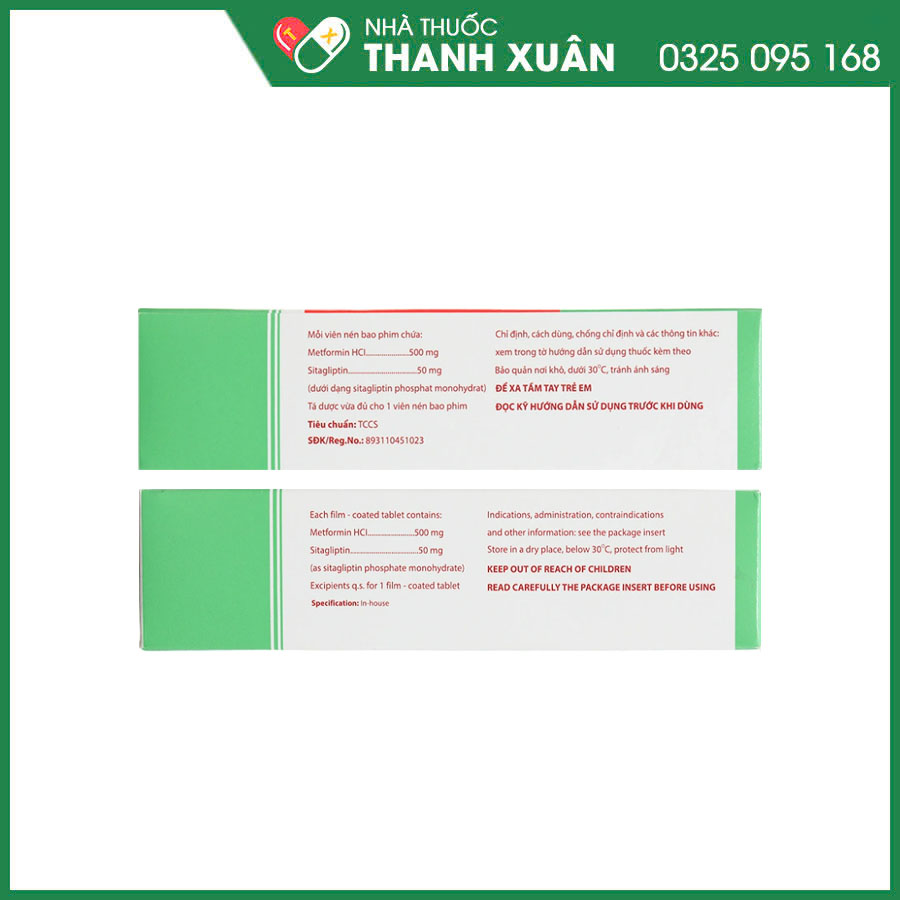Sitomet BD 50/500 thuốc điều trị đái tháo đường tuýp 2