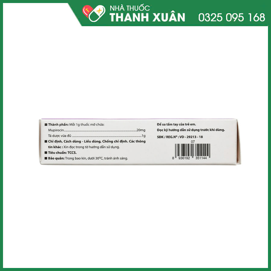 Skinrocin VCP 2% thuốc mỡ bôi da điều trị nhiễm khuẩn ngoài da