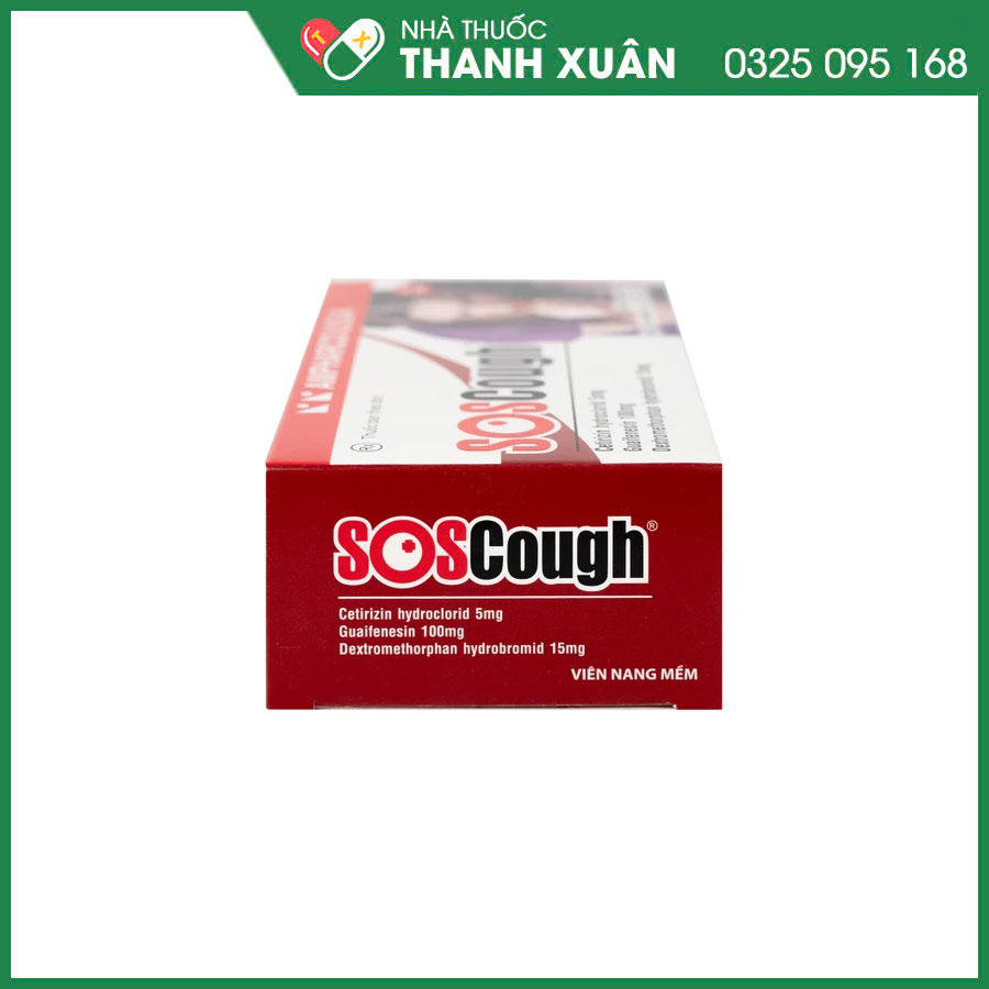 SOSCough thuốc điều trị các chứng ho khan, ho do kích ứng