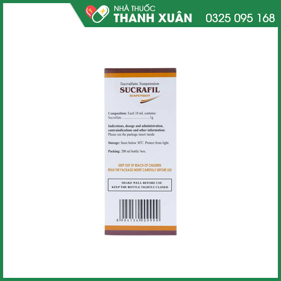 Sucrafil thuốc điều trị các bệnh lý về dạ dày và đường tiêu hóa, viêm khớp