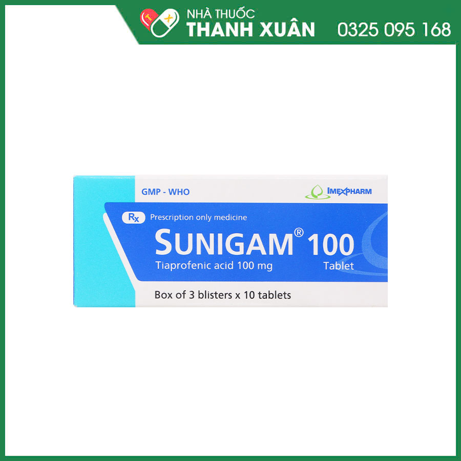 Sunigam 100 thuốc giảm đau, kháng viêm trong viêm khớp