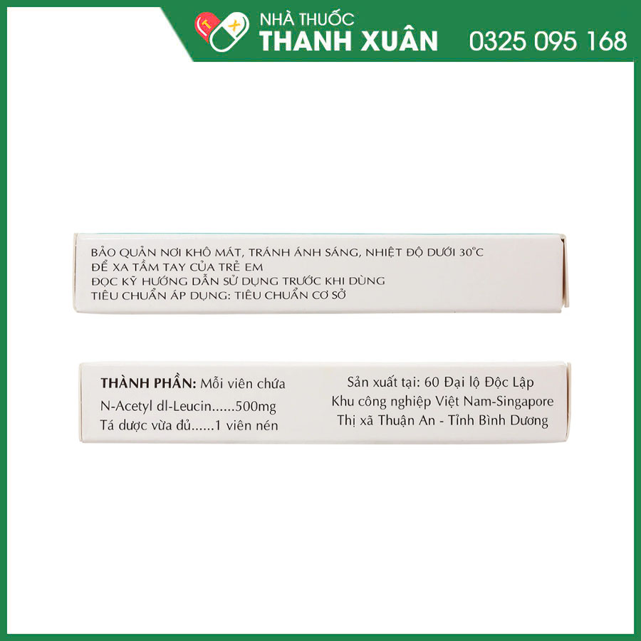 Tamgezyl 500mg thuốc điều trị triệu chứng các cơn chóng mặt