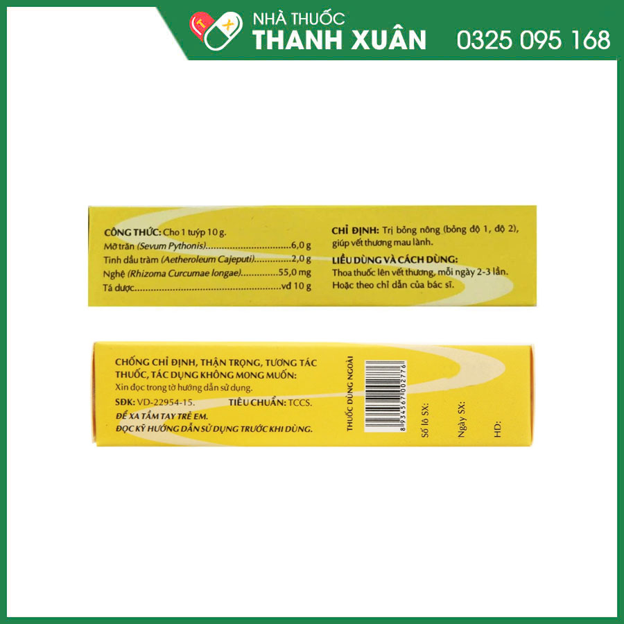 Trancumin - OPC thuốc mỡ bôi ngoài da trị bỏng, giúp vết thương mau lành