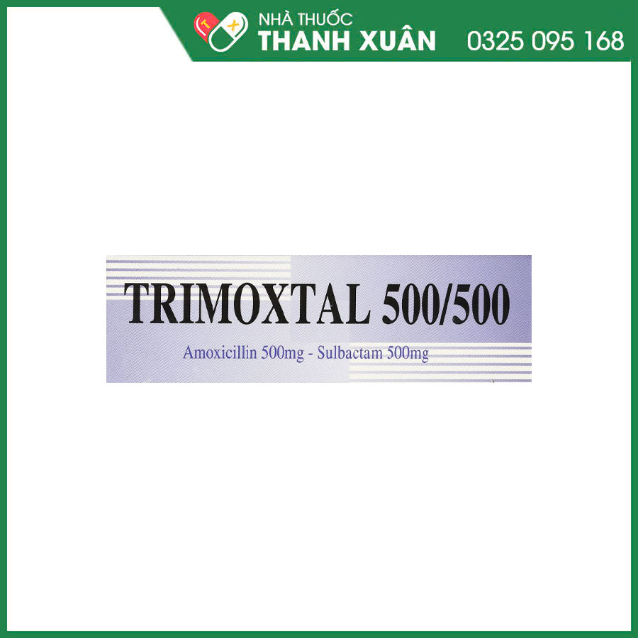 Trimoxtal 500/500 thuốc kháng sinh điều trị nhiễm khuẩn do các vi khuẩn nhạy cảm