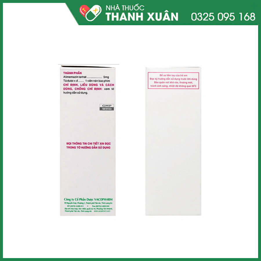 Tusalene 5mg trị triệu chứng các dạng dị ứng, ho khan, mất ngủ
