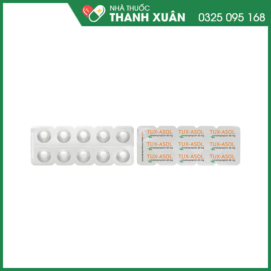 Tux-Asol 60mg điều trị các bệnh phế quản và phổi có kèm ho khan
