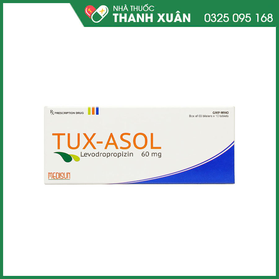 Tux-Asol 60mg điều trị các bệnh phế quản và phổi có kèm ho khan
