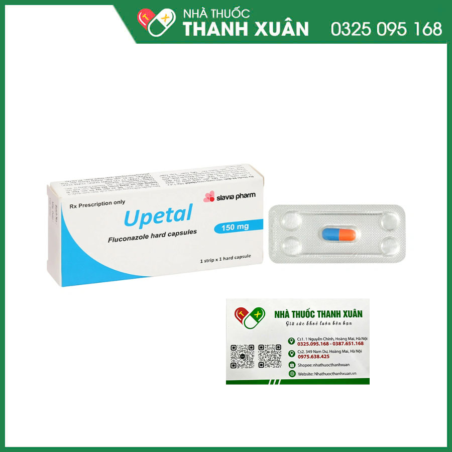 Upetal 150mg điều trị các bệnh nhiễm nấm Candida, dự phòng nhiễm nấm Candida cho bệnh nhân ghép tạng, HIV