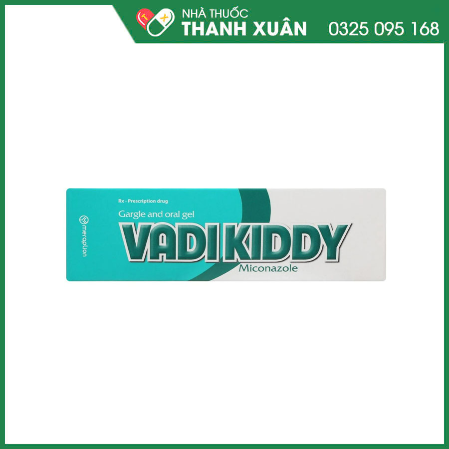 Vadikiddy 2% gel bôi điều trị nhiễm nấm Candida ở khoang miệng