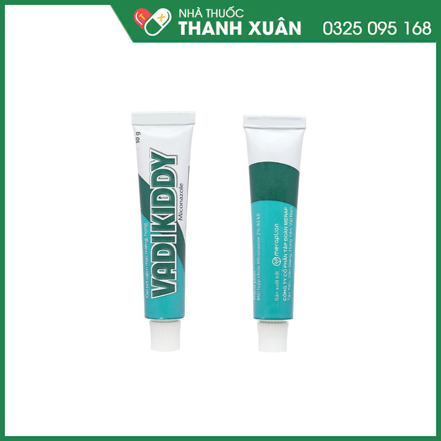 Vadikiddy 2% gel bôi điều trị nhiễm nấm Candida ở khoang miệng