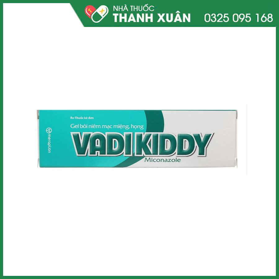Vadikiddy 2% gel bôi điều trị nhiễm nấm Candida ở khoang miệng