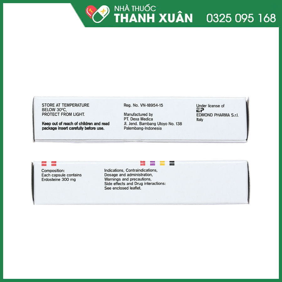 Vectrine 300mg thuốc hỗ trợ làm loãng, tiêu đàm trong các bệnh lý hô hấp